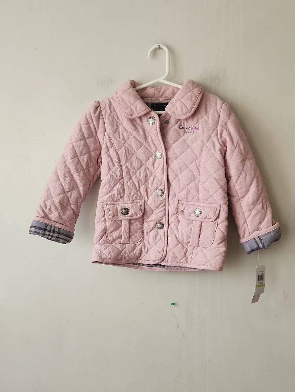 Calvin Klein Light Pink Quilted Puffer Jacket